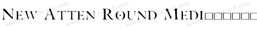 New Atten Round Medi字体转换